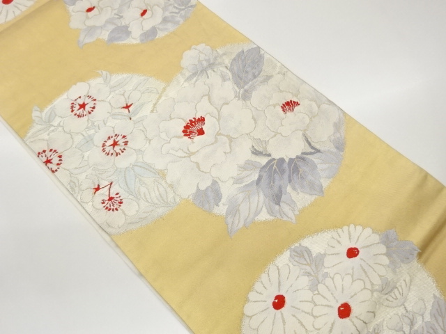 JAPANESE FUKURO OBI / WOVEN FLOWERS